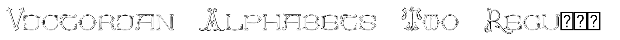 Victorian Alphabets Two Regular image